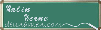 Malin Werne Visitenkarte
